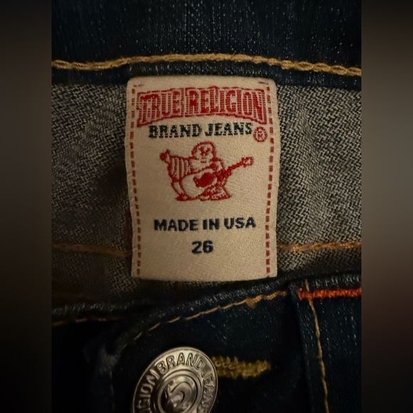 True Religion Blue Denim women jeans size 26 - Picture 4 of 6